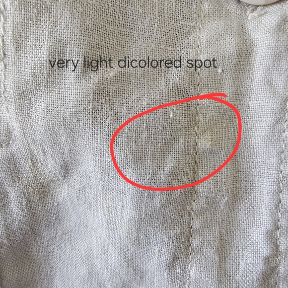 Nicole Miller Cream Linen Jacket with Classic Distressed Denim Style - Picture 16 of 16